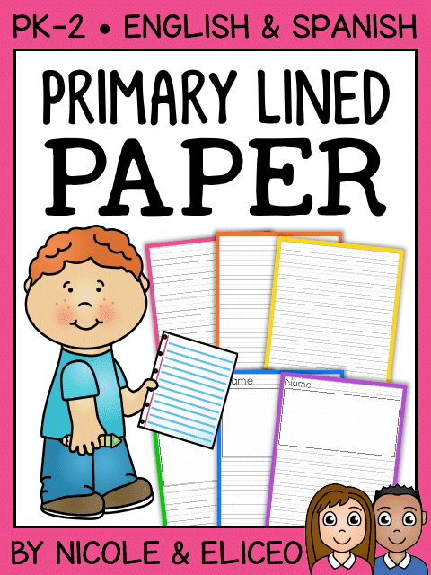 Primary Lined Paper - Nicoleandeliceo (English/Spanish)
