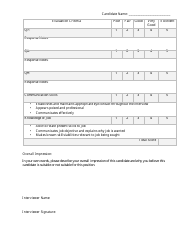 Interview Notes Template - Texas a&amp;m University, Page 2