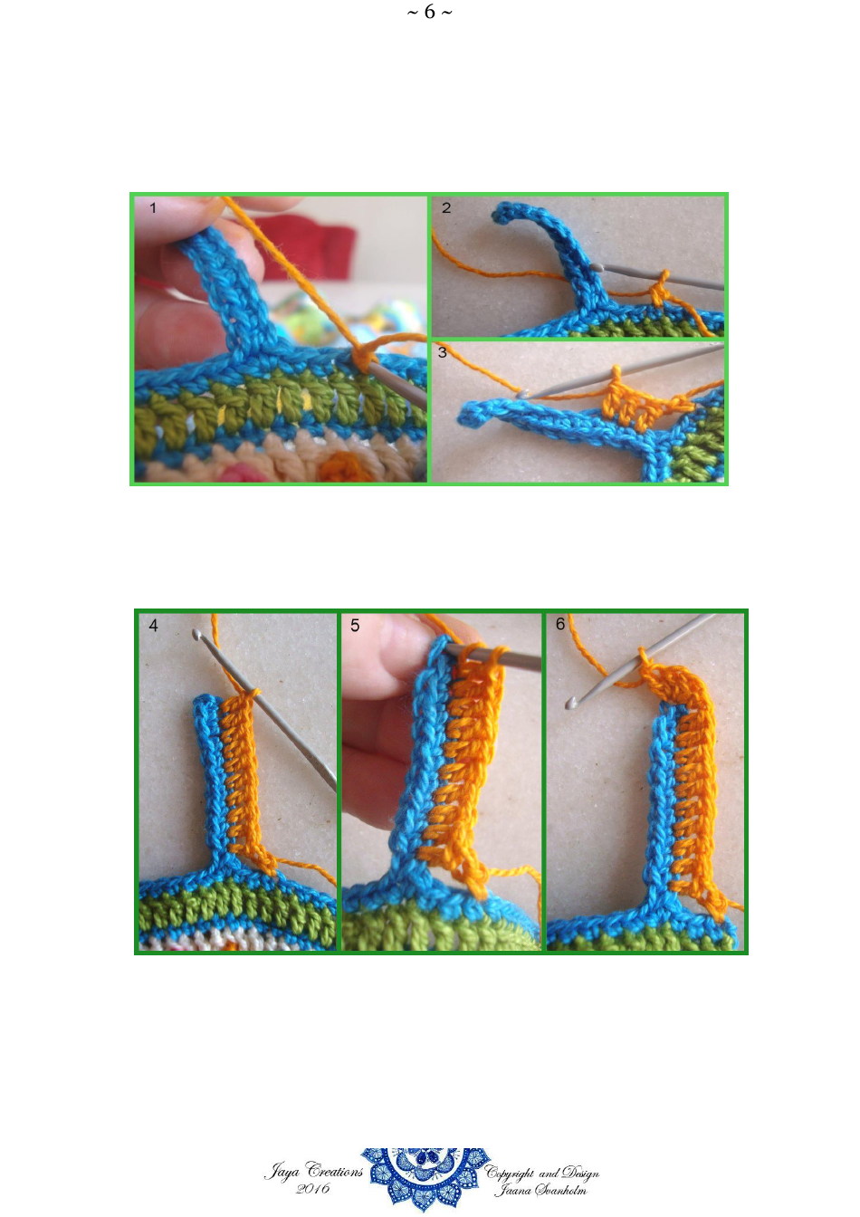 Mexican Mandala Crochet Pattern, Page 6