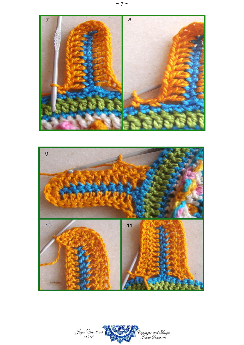 Mexican Mandala Crochet Pattern, Page 7