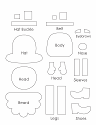 Paper Leprechaun Templates, Page 2