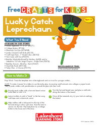 Document preview: Lucky Catch Leprechaun Template - Lakeshore