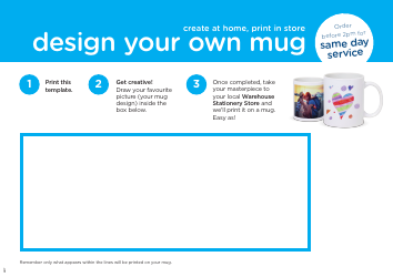 Document preview: Mug Print Template