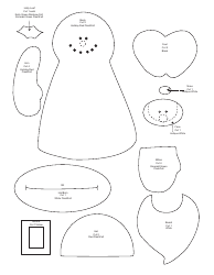 Document preview: Snowman Hand Puppet Templates
