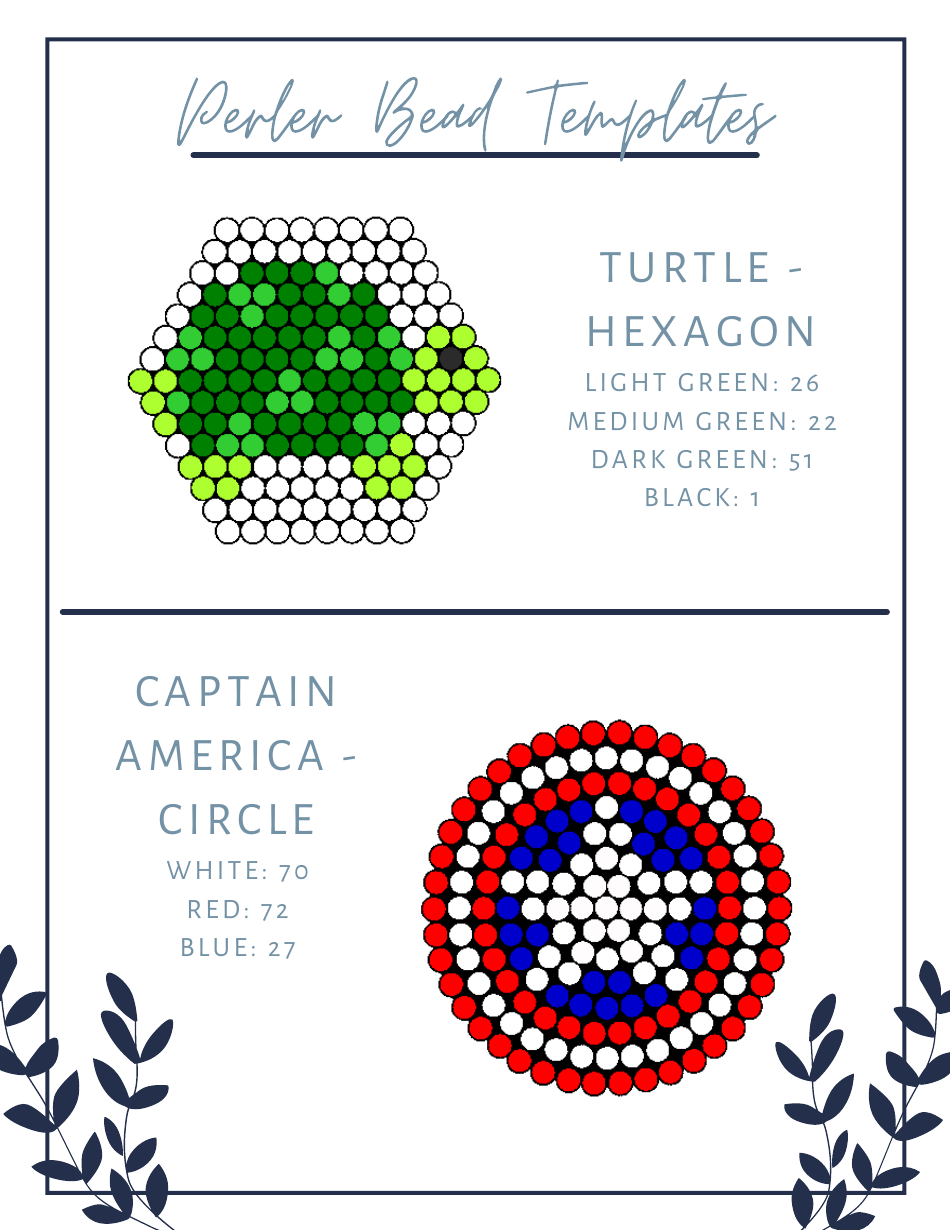 Perler Bead Templates Download Printable PDF Templateroller