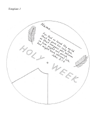 Holy Week Wheel Craft Templates, Page 3