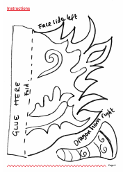 Chinese New Year Dragon Puppet Templates, Page 2