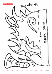 Chinese New Year Dragon Puppet Templates, Page 3