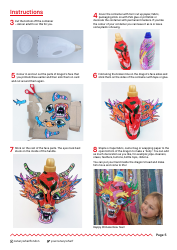 Chinese New Year Dragon Puppet Templates, Page 5