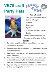 Document preview: Cardboard Party Hat Template