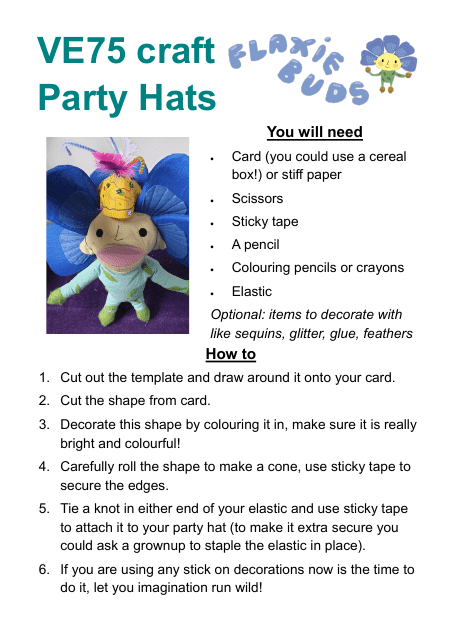 Cardboard Party Hat Template - Free Download