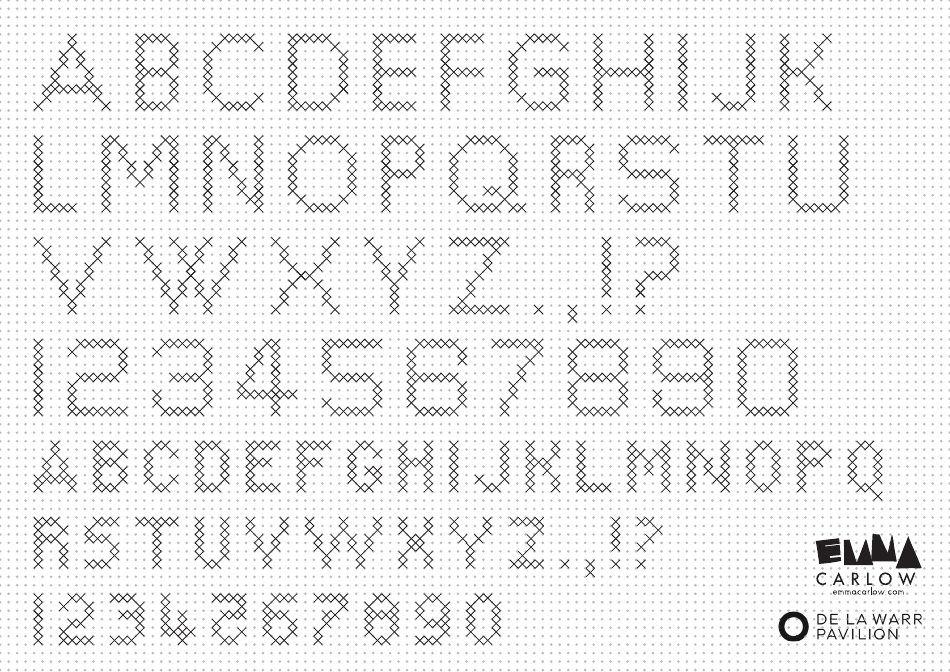 Letters and Numbers Sewing Pattern Templates Download Printable PDF