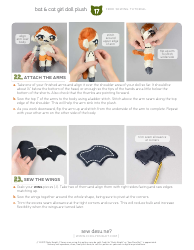 Bat &amp; Cat Girl Sewing Templates, Page 17