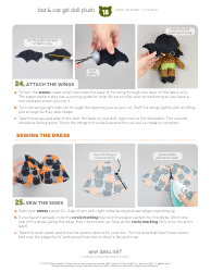 Bat &amp; Cat Girl Sewing Templates, Page 18