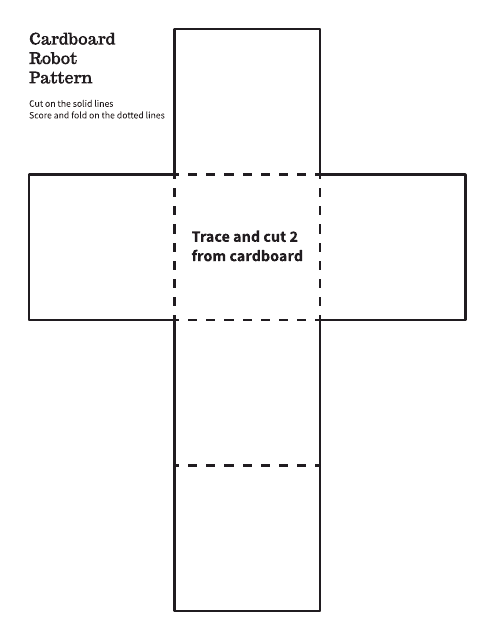 Cardboard Robot Pattern Template Download Pdf