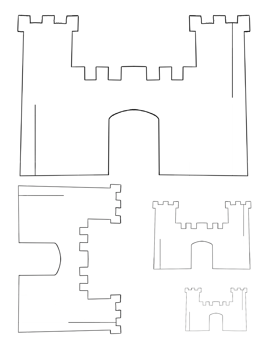 Cardboard Castle Template Download Printable Pdf Templateroller 0944