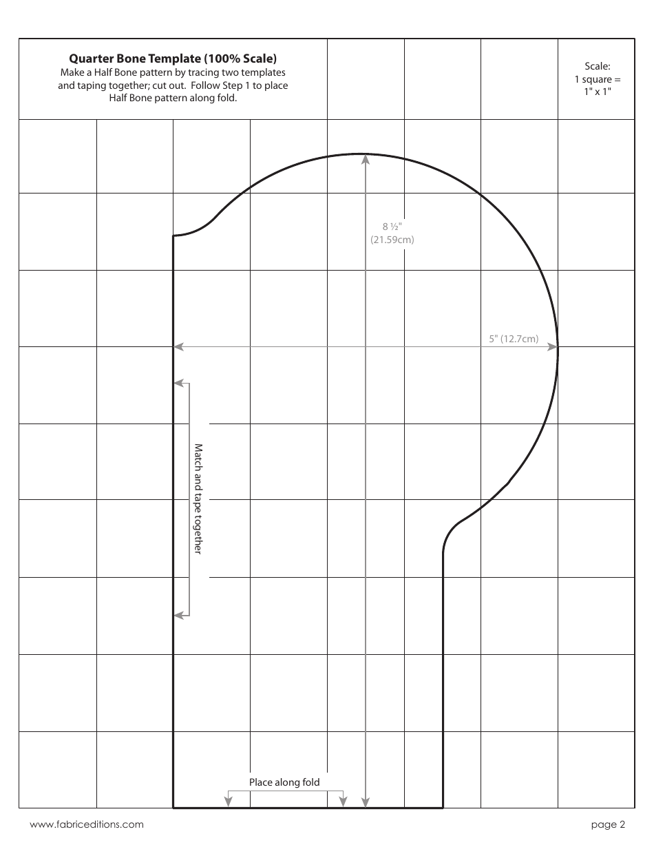 Quarter Bone Placemat Template, Page 2