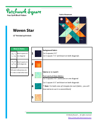 Woven Star Quilt Block Pattern - Wendy Russell, Page 3