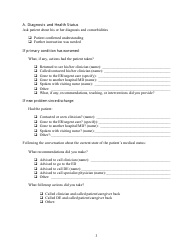 Postdischarge Followup Phone Call Documentation Form, Page 3
