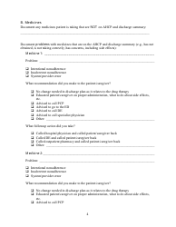 Postdischarge Followup Phone Call Documentation Form, Page 4
