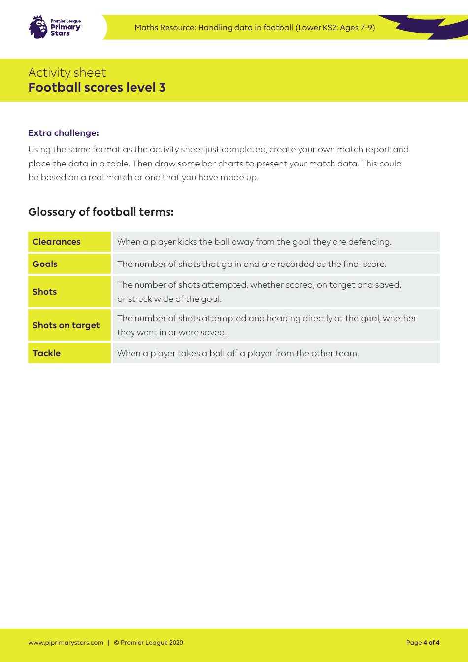 Football Scores Activity Sheet Templates - Premier League, Page 10