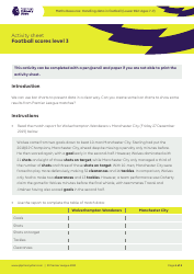 Football Scores Activity Sheet Templates - Premier League, Page 7