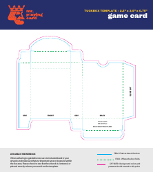 Document preview: Game Card Tuckbox Template