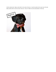 Pet Bow Tie Sewing Templates, Page 5