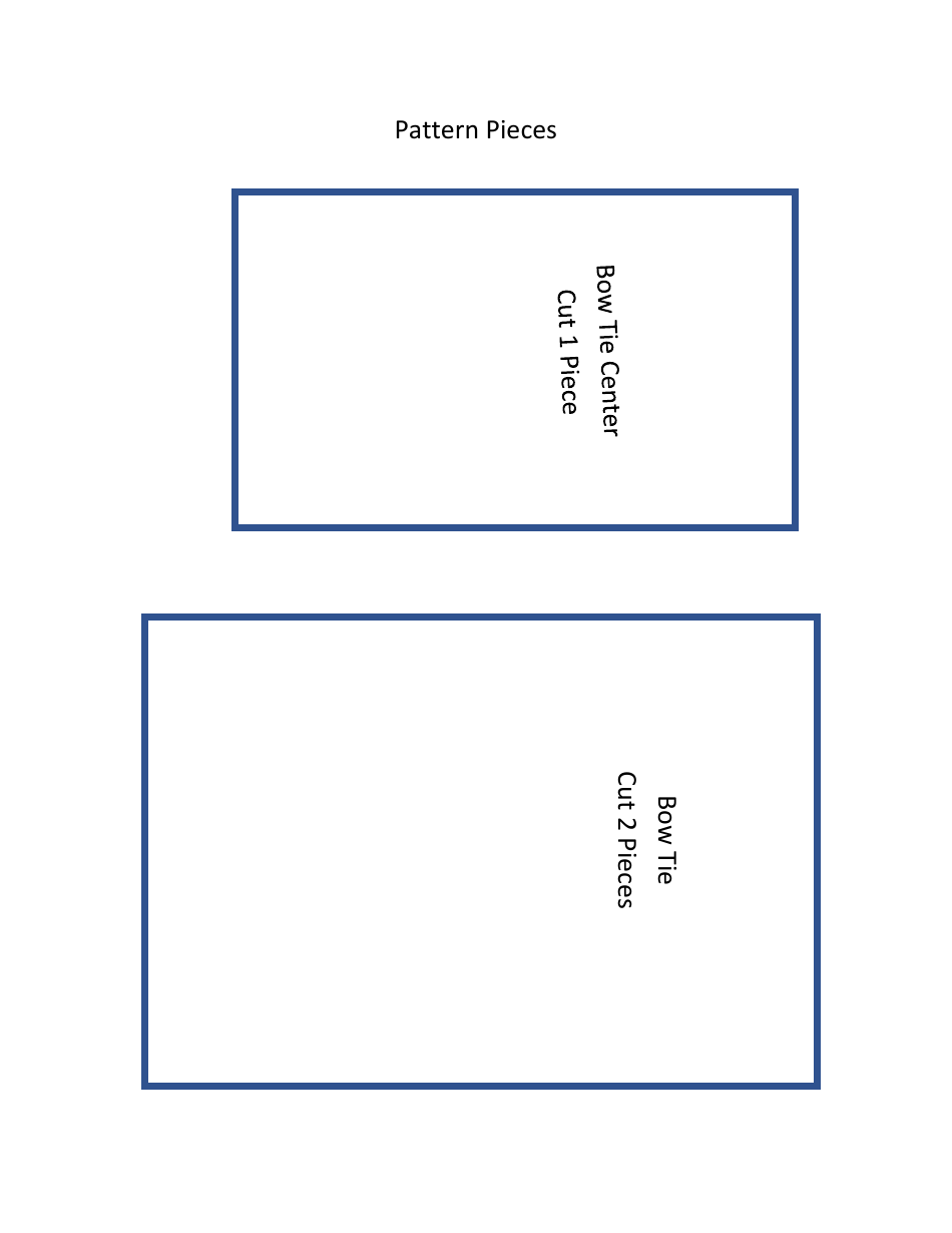 Pet Bow Tie Sewing Templates, Page 6