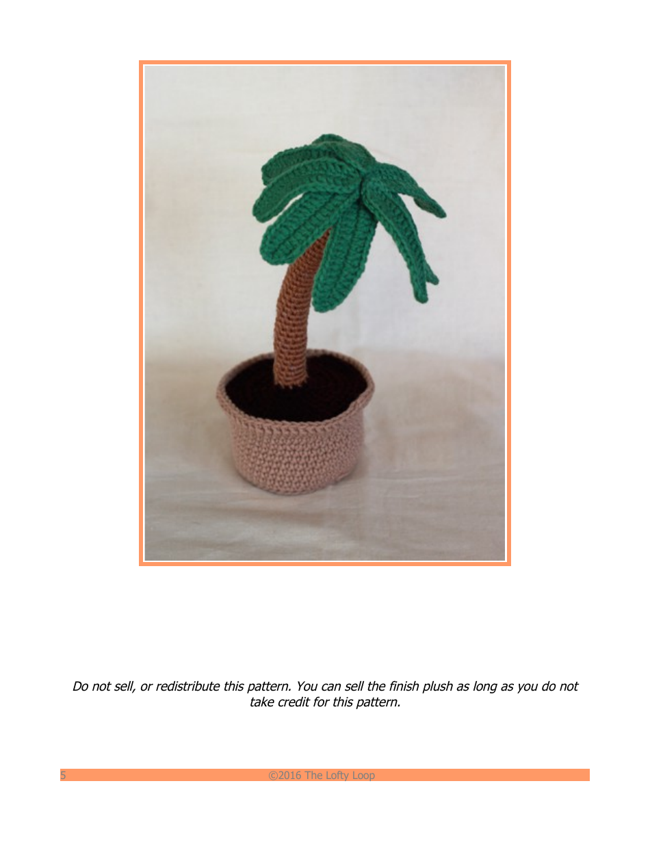 Palm Tree Crochet Pattern, Page 5