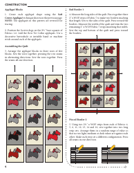 Scottie Dog Quilt Pattern Templates, Page 4