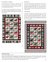 Scottie Dog Quilt Pattern Templates, Page 5