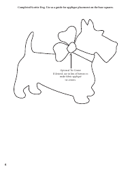 Scottie Dog Quilt Pattern Templates, Page 6