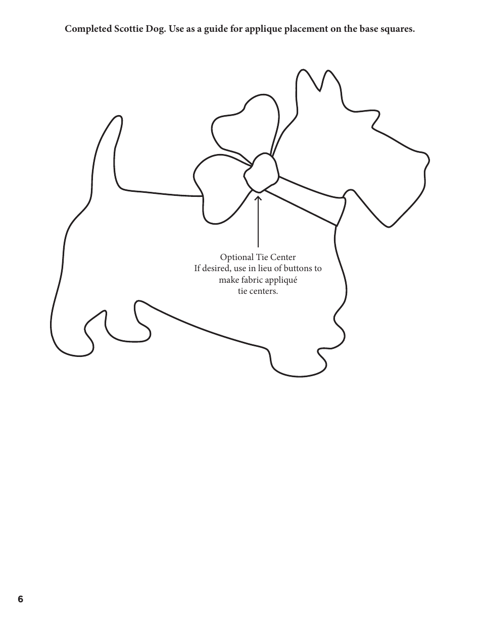 Scottie Dog Quilt Pattern Templates, Page 6