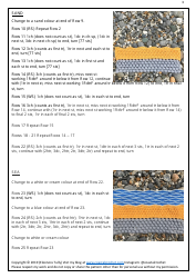 Coastal Scene Crochet Pattern, Page 3