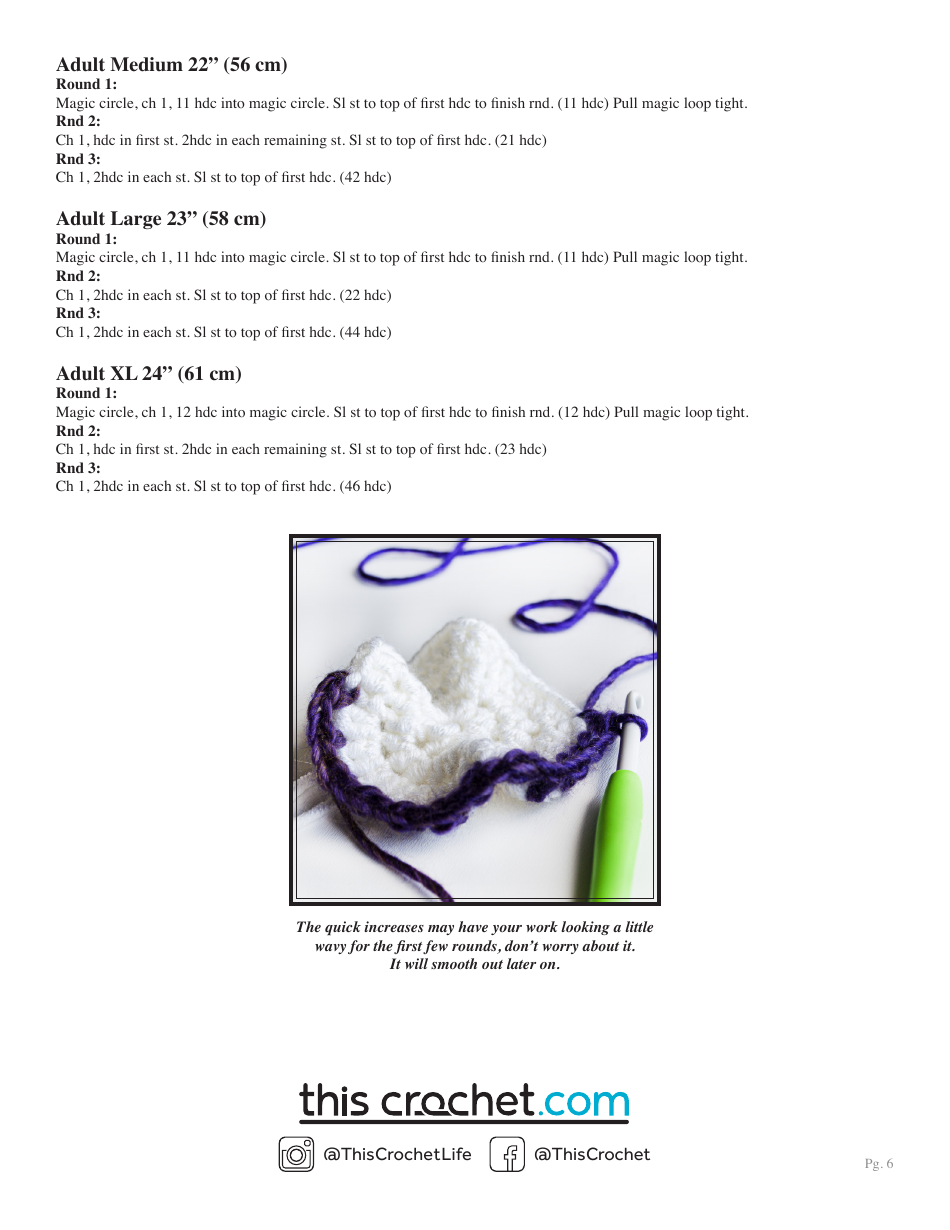 Northern Lights Beanie Crochet Pattern, Page 6