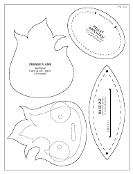 Calcifer Plush Sewing Pattern Templates, Page 12