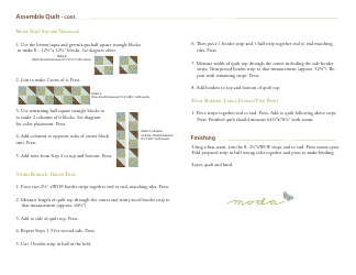 Cherish Nature Quilt Pattern Template, Page 4