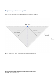 Document preview: Triangular Lace Shawl Pattern - Pernille Cordes