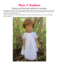 Document preview: Pleats and Pockets Doll Dress Sewing Templates - Jennie Bagrowski
