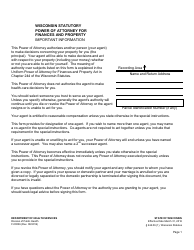Form F-00036 Power of Attorney for Finance and Property - Wisconsin, Page 2