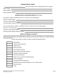 Form F-00036 Power of Attorney for Finance and Property - Wisconsin, Page 3
