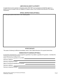 Form F-00036 Power of Attorney for Finance and Property - Wisconsin, Page 4