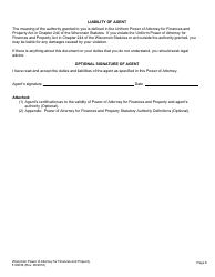 Form F-00036 Power of Attorney for Finance and Property - Wisconsin, Page 7