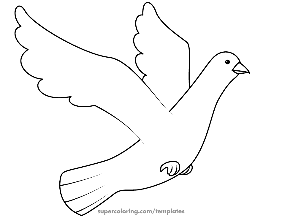 Dove Coloring Template Download Printable PDF | Templateroller