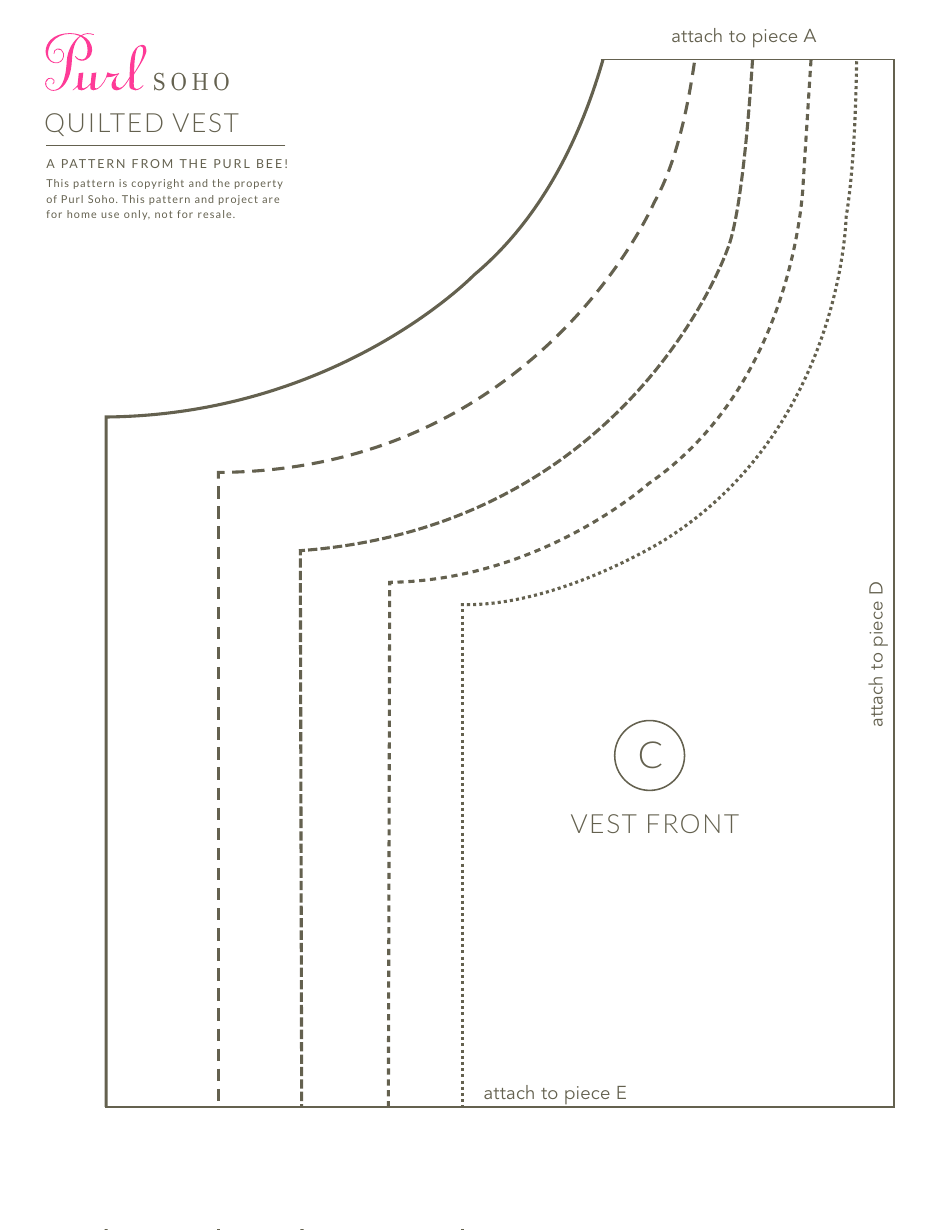 Quilted Vest Templates, Page 3