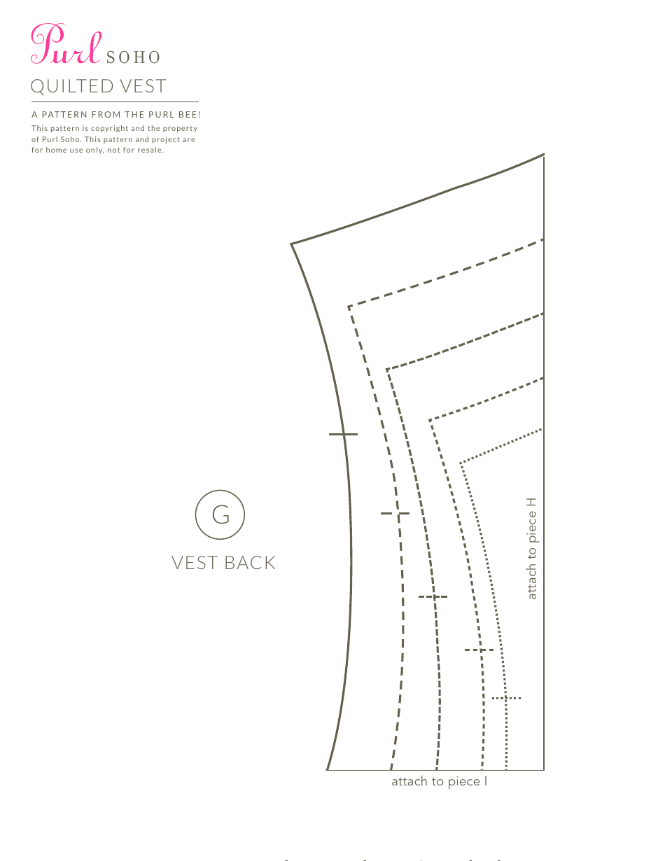 Quilted Vest Templates, Page 7