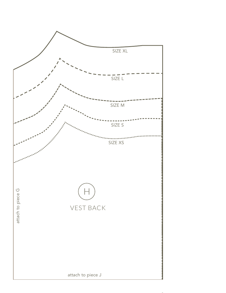Quilted Vest Templates, Page 8