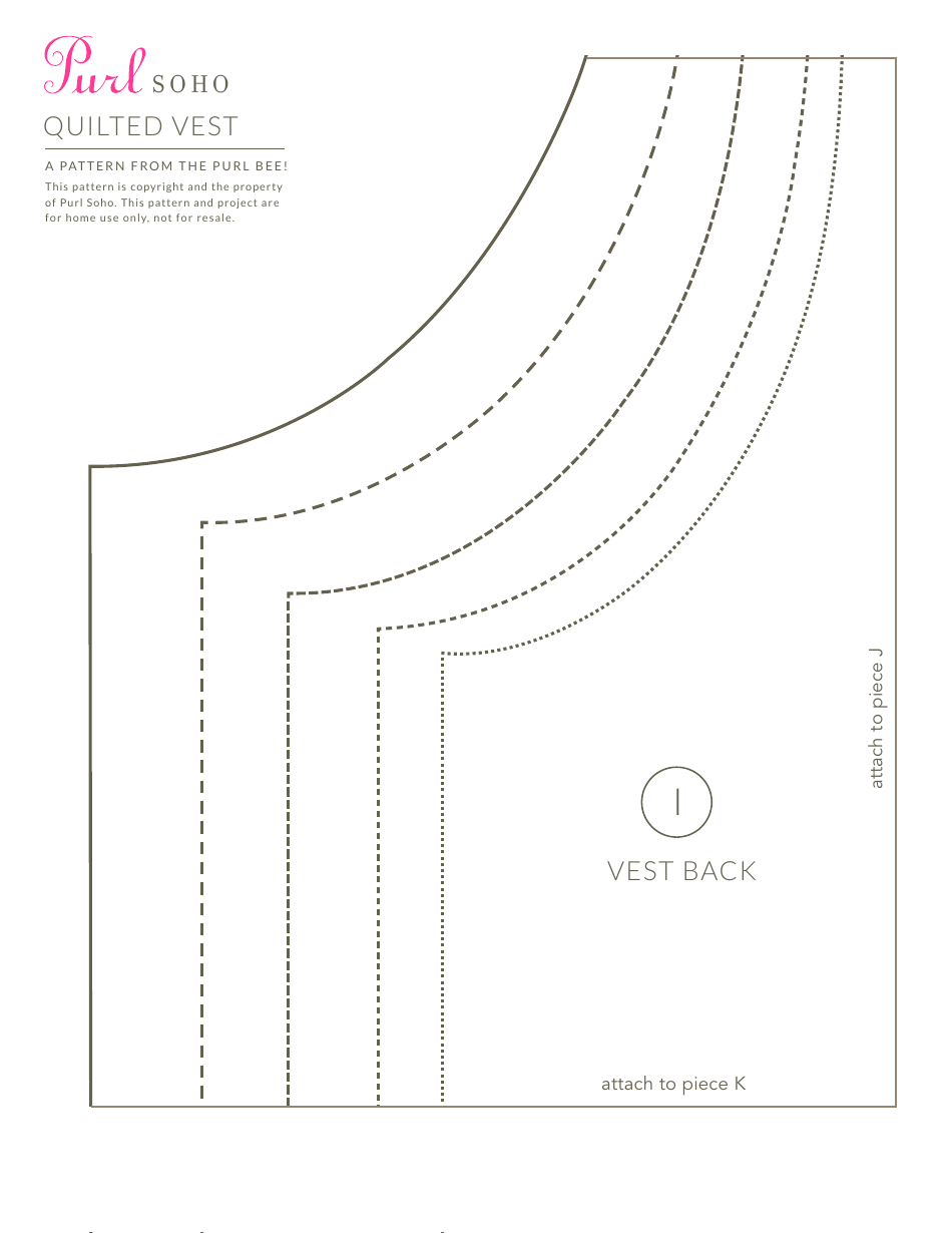 Quilted Vest Templates, Page 9