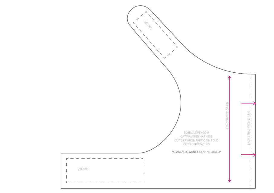 Cat Harness Pattern Template Download Printable PDF | Templateroller
